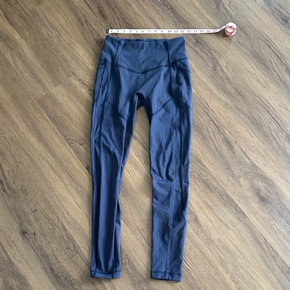 Navy Blue Lululemon Leggings with Pockets